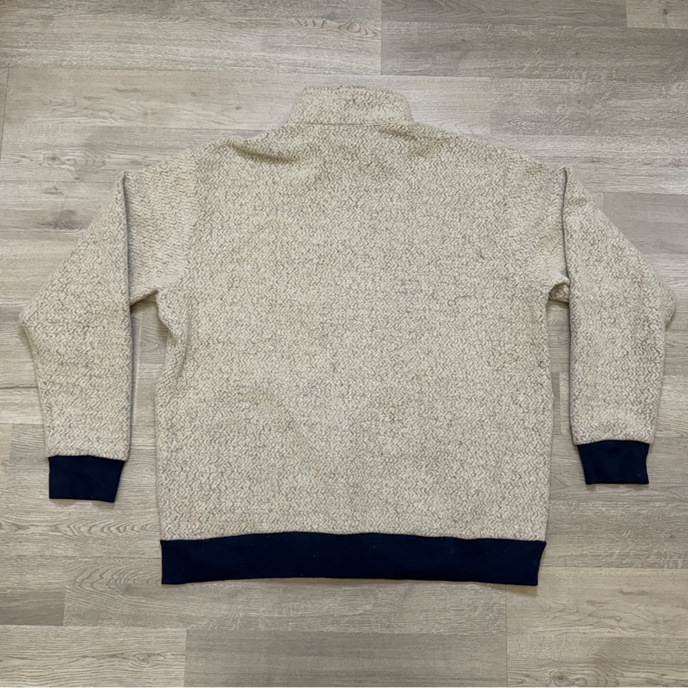 Patagonia Woolyester Fleece Jacket - Oatmeal Heather Men’s Size XXL - Picture 4 of 9